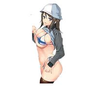 13cmx9.2cm 3D Car Styling Girls Und Panzer Kadotani Anzu Vinyle Decal