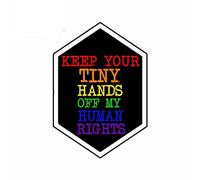 13cmx9.2cm autocollant de voiture gardez vos mains hors de mes droits autocollants de pare-chocs vinyle