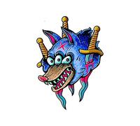 13cmx9.3cm Pour Evil Wolf Autocollants De Voiture Décalque Imperméable À L'eau DIY Impression Personnalisée Occlusion