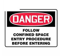 13cmx9.3cm Suivez la procédure d'entrée dans l'espace confiné avant d'entrer dans le décalque Funny Custom Car