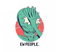 13cmx9.5cm pour Alien People Ew Decal Pare-Brise Ordinateur Portable Planche de Surf VAN Autocollants de Voiture