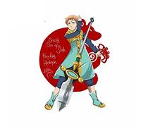 13cmx9.5cm pour King The Seven Deadly Sins Harlequin Motorcycle VAN Decal Trunk