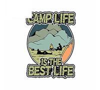 13cmx9.8cm pour Camp Life Is The Best Life Autocollants de voiture Personnalité VAN