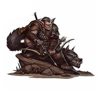 13cmx9.8cm pour Evil Wolf Warrior avec Bow and Arrow Occlusion Scratch Car