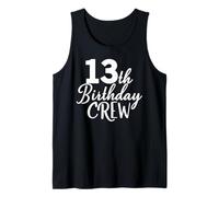 13e Anniversaire de Groupe de 13 Ans Débardeur