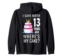 13e Anniversaire Maman Adolescente célébration Humour Sweat à Capuche