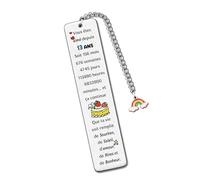 13e Anniversaire Marque-Pages Fils Frère Ami Cousin Neveu Apprécier Source Inspiration Souvenir Ados 13ans Cadeau Petit-Fils Filleul Arc Charme Livre Lecture Accessoire Meilleurs Voeux