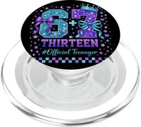 13e Anniversaire Officiel pour Adolescent Princesse Reine Couronne Party 67 PopSockets PopGrip pour MagSafe