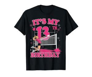 13ème Anniversaire Fille Volleyball Fille Treize 13 Ans T-Shirt