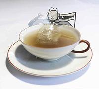 13gramm Kim Jong Un Porte-Sachet de thé, Figurine en Acier Inoxydable 3D Cadeau pour Une Tasse de thé