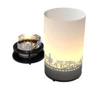 13gramm Nancy Skyline Bougie votive dans Un Coffret Cadeau de qualité supérieure, Silhouette en Acier Inoxydable 3D avec bougeoir, bougeoir et écran de Projection.