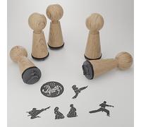 13gramm Set de tampons Karaté - Motifs magiques pour les amateurs d'arts martiaux créatifs - Idée cadeau exceptionnelle et possibilités de création infinies