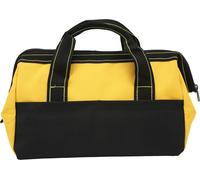 13in Tool Storage Bag Oxford Cloth Multifunctional Waterproof Wide Mouth Handbag for Home Tool Shop Yellow