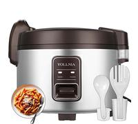 13L Liter Gewerblich Reiskocher für 25-35 Personen, Messbescher & Reislöffel, mit Antihaftbeschichtung und,Spülmaschinengeeignet, Auto Off