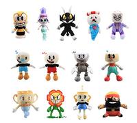 13P Cup head Jouet En Peluche Cup head Mugman King Dice Ms.Chalice Cala Maria Légendaire Calice Captain Brine Rumor Honeybottoms Puphead Tous Les Fans De La Collection De Figurines Collection Peluches