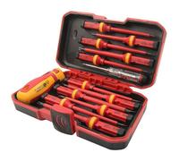 13Pc Interchangeables VDE 1000V Isolé Grip Fendue Torx Phillips Tournevis