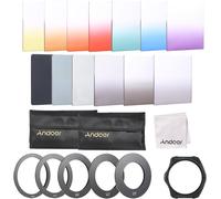 13Pcs Carré Dégradé Filtre Couleur Bundle Kit Pour Cokin P Series Avec Porte-Filtre + Bague D'Adaptation (52Mm / 58Mm / 62Mm / 67M
