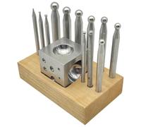 13Pcs Dapping Doming Punch Block Set for Jewelry Making and Metal Forming