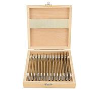 13PCS Forets Plats Bois Ensemble de Mèches Foret Plat en Acier à Haute Teneur en Carbone, avec Boite de Rangement