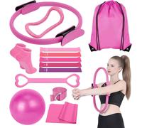 13pcs Home Pilates Kit For Women: Yoga Kit Sculpt Your Thighs Arms And Abs At Home ¿ Complete And Portable Yoga Set