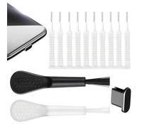 13pcs Kit de nettoyage du port de charge antidérapant - Ensemble de brosses de haut-parleurs téléphoniques | Prépliques souples pour élimination de la poussière, nettoyant électronique réutilisable, o