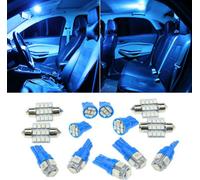 13pcs Led Lights Interior Package Kit Ice Blue Dome Map License Plate Lamp Bulbs Tagged