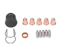 13Pcs Plasma Cutter Torch Accessory Kit, Consumables for Klutch and Chicago Electric S25 S45, Copper Nozzle Tips Electrodes with Gas Diffuser for Trafimet S45 Welding