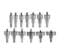 13pcs/set 16 18 20 22mm Mèche TCT à pointe carbure Set de scies à trous en acier inoxydable
