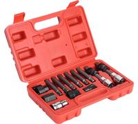 13Pcs/Set Alternator Freewheel Pulley Removal Socket Bit Garage Service Tool Kits Fit for Ford