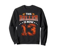 13th Birthday Boys Basketball Player Gifts 13 Years Old Kids Sweatshirt