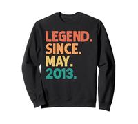 13th Birthday Legend Since May 2013 13 Years Old Vintage Sweatshirt