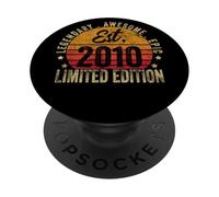 13th Birthday Vintage 13 Year Old Est 2010 Limited Edition PopSockets PopGrip Adhésif