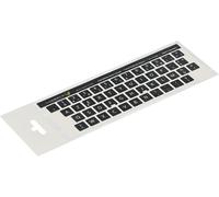 ® 13X13 Mm - Autocollants Français Azerty - Pour Claviers Pc Et Ordinateur Portable - Avec Stratifié Mat Résistant Aux Rayures French Keyboard Stickers Couleur : Noir