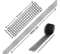 13x49cm Cat Scat Mat Cats Net Net Figging Stopper Prickle St Home Repultent Cats Net Peut Maintenir par des Chats Qui Font des Ravages. L'intégrité du Jardin Est Un Plastique Nocif Notre (Black)