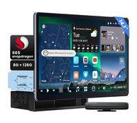[14,1" QLED] ATOTOZONE AI Autoradio Android avec GPS intégré Tableau de Bord，1DIN & 2 DIN, 8G+128G, Écran Flexview, 7.1.2 CH Audio, 4G LTE, EQ 36B, CarPlay & Android Auto sans Fil, HDMI in, X10G141E