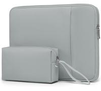 14-15 Inch Laptop Sleeve for MacBook Air 15 M4/M3/M2, MacBook Pro 15, XPS 14/15 Plus, 15 Inch Surface Laptop, 14 Inch HP Lenovo ThinkPad ASUS Acer Huawei, Rock Grey Gris