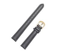 14/16/18/20mm femmes couleur unie en cuir véritable Bracelet de montre Bracelet doux peau amicale montres bande avec des outils d'installation, 14mm