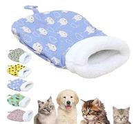 14×18in Cozy Pet Nest for Cats and Dogs,Cat Dog Sleeping Bag for Indoor, Soft Cat Dog Sleeping Bag,Self-Warming Pet Nest for Cats Small Dogs (Blue Rabbit, 14 * 18inch)