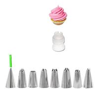 14/20Pcs Ensemble De Buse De Tuyauterie, BRICOLAGE Chocolat Crème Pâtisserie Fournitures De Cuisson, Gâteau Glaçage Tuyauterie Crème Décor
