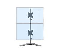 14-27 Support d'affichage de Pouce Fixation d'extension Double écran supérieur Gauche et inférieur étagère Bureau Multi - pour Ordinateur(T002 Dual 17-27in Base)