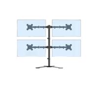 14-27 Support d'affichage de Pouce Fixation d'extension Double écran supérieur Gauche et inférieur étagère Bureau Multi - pour Ordinateur(T044 Quad 17-27in Base)