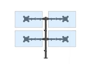 14-27 Support d'affichage de Pouce Fixation d'extension Double écran supérieur Gauche et inférieur étagère Bureau Multi - pour Ordinateur(Z044 4-Screen 14-27 inch)
