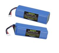 14.4 V 5200mAh S10-LI-144-5200 Batterie pour Ecovacs Deebot T8 T8+ T9 T9+ pour Deebot Ozmo 950 T10 T9 DX65 DX93 DX96 X1 Omni X1 Turbo X1 Plus DLX1 11-21/61 DBX11-11/21 201-1913-4200 (2 pièces)