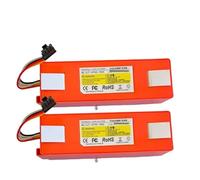 14.4V 4.8-5.2mAh Rechargeable Replacement Battery， Compatible For Xiaomi，Compatible For Roborock Vacuum Cleaner S55 S60 S65 S50 S51 S5 MAX S6(5200mah 2pcs)