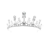 14,5 * 3cm Perle Crystal Crown Bridal for Wedding Tiara Princess Queen Crown Rhingestone Brebdal Bandband pour Girls Women