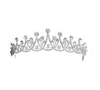14,5 * 3cm Perle Crystal Crown Bridal for Wedding Tiara Princess Queen Crown Rhingestone Brebdal Bandband pour Girls Women