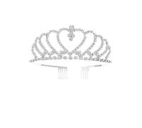 14,5 * 3cm Perle Crystal Crown Bridal for Wedding Tiara Princess Queen Crown Rhingestone Brebdal Bandband pour Girls Women