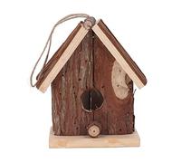 14,6x12,4x8 cm/5,7x4,9x3,1 Pouces Nichoir à Oiseaux Suspendu en Bois de Sapin, nichoirs Suspendus de Style rétro pour Jardin extérieur, Porche, chalets de Campagne