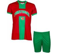 14 Ans - Ensemble Maillot + Short - Portugal - N°7 - Enfant Garçon - Rouge - Polyester - Respirant Multicolore