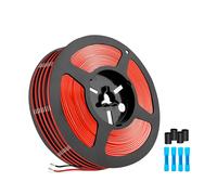 14 Awg Silicone Electric Wire- 2.07 Mm²,12 M (6 M Black 6 M Red)-Flexible Tinned Copper Cable,Designed For Vehicles,Rc Cars,Drones Etc.-Marque Générale Noir